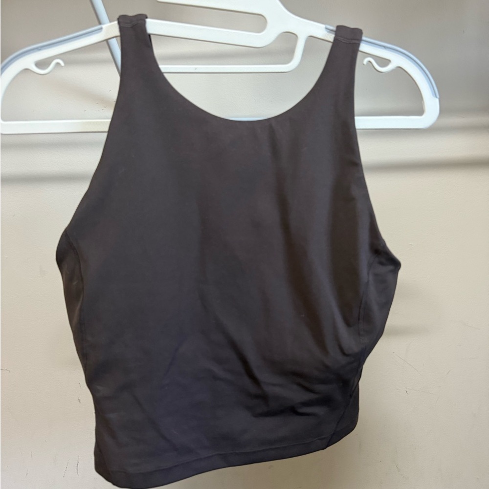 Women's Dark Brown High Impact Sports Bra